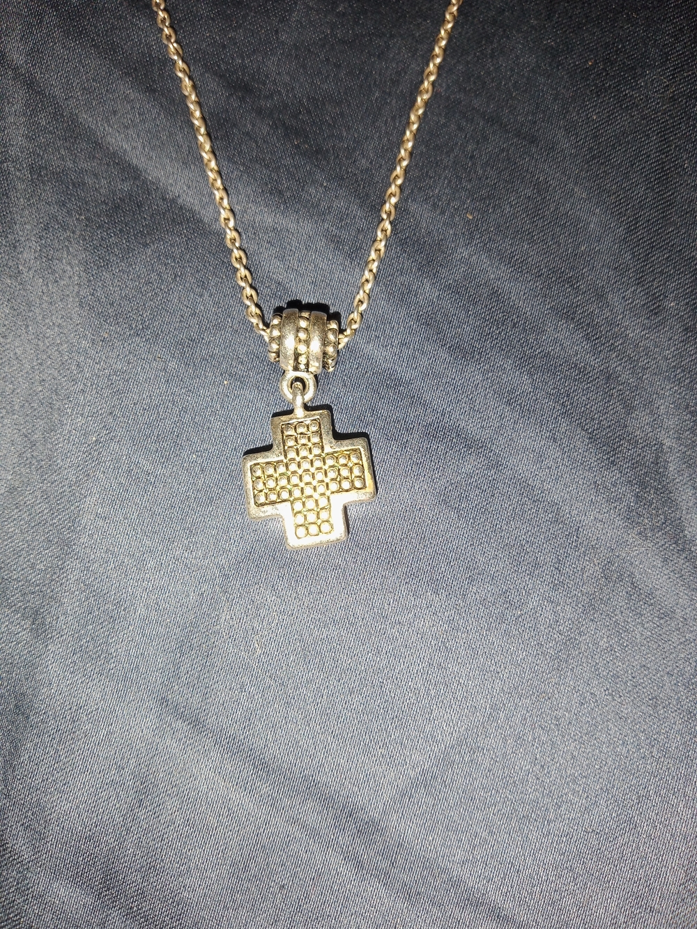 Silver-Tone Cross Pendant Necklace - Women's Napier Jewelry